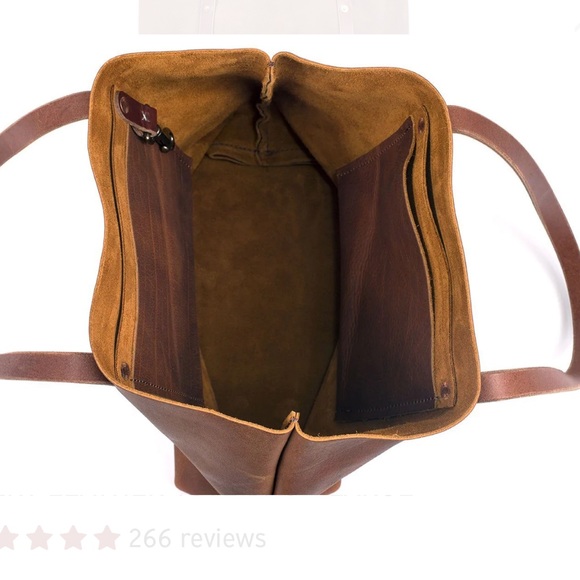 Goforthgoods "Avery" Tote, Large, Saddle - Picture 3 of 12